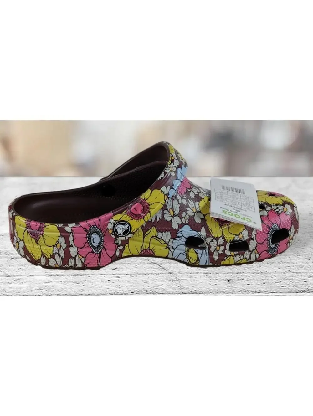 Crocs Classic Retro Floral Clog US Size Men 10, Women 12 208954 NWT
